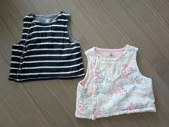 プチバトー ベスト 2枚セット　67センチ