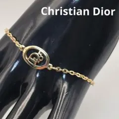 【極美品】クリスチャンディオール ブレスレット CDロゴ オーバル ゴールド