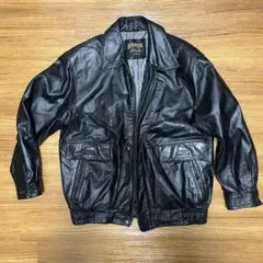 ON THE WORLD INC. ブラック革ジャケット M