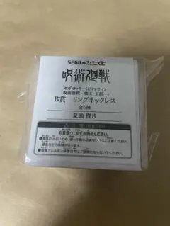 呪術廻戦　セガラッキーくじ　懐玉・玉折　リングネックレス　夏油傑B
