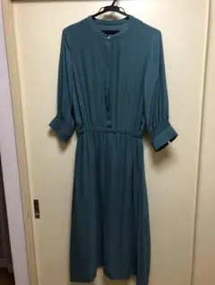 RAMIRAL ワンピース グリーン｜春秋 ゆったり 体型カバー