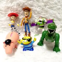 トイストーリー フィギュア ウッディ バズ ジェシー レックス グリーンメン