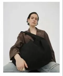 CLANE ショルダーキャンバスバッグ ブラックのサムネイル