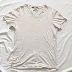 H&M Vネック 無地Tシャツ Mサイズ