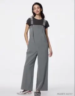 GU サロペット ワイドパンツ グレーのサムネイル