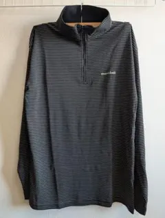 WIC.ボーダーロングスリーブジップシャツメンズＭサイズ