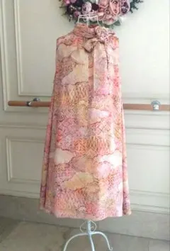 着物リメイク L〜 華やかなロングチュニック♥✨✨