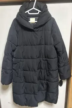 earth music&ecology フード付きダウンジャケット ブラック