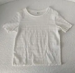 ユニクロ ホワイトニット サマーニット 110