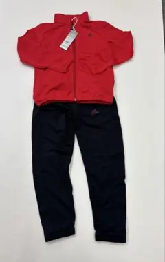 adidas ジャージ 上下セット 赤黒130新品