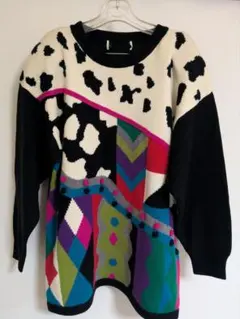 Grazioso Superiore クレイジーデザイン ニットセーター