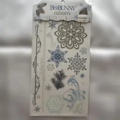BoBunny rubons 転写シール 雪の結晶