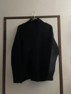 UNIQLO ウール100%ブラックハイネックニット