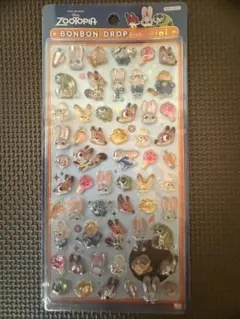 正規品　ズートピア　ボンボンドロップシールmini