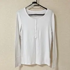 GAP モダンヘンリーネックTシャツ M 白