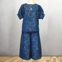 大島紬リメイク　セットアップ上下 楽天市場】【大島紬リメイクセットアップ】一点物当店オリジナル