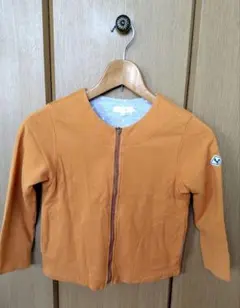 HusHush オレンジ ジップアップ ジャケット 120