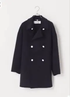 美品】MACPHEE ブークレーボンディング ダブルブレストコート ネイビー