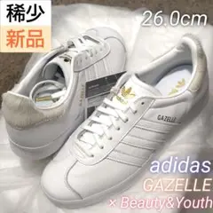 【稀少】adidas GAZELLE BY ユナイテッドアローズ 本革 金ロゴ 稀少】adidas GAZELLE BY ユナイテッドアローズ 本革 金ロゴ