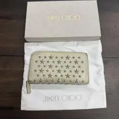 JIMMY CHOO スタースタッズ ラウンドファスナー長財布
