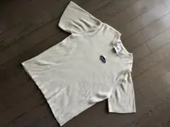 HUF リブ編みクリームカラー　トップスTシャツ