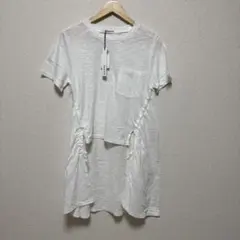 【新品タグ付き】RADIATE サイズ9号 ホワイト サイドギャザー Tシャツ