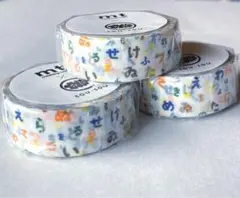 mt × ソウソウ マスキングテープ 「 色は匂へど 」×３本　＊ ひらがなのサムネイル