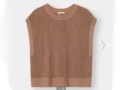 GU　Ｍ　メッシュバックリボンニット　トップス