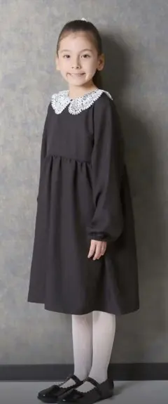 新品未使用　タグ付き　フォーマル　女の子 150cm ブラック　黒タイツ付き
