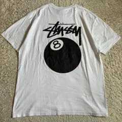 Stussy ステューシー 8ボール ホワイト Tシャツ ストリート 古着 XL