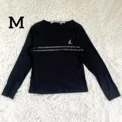 【美品】MARY QUANT スパンコール　リップ　長袖カットソー　日本製　Mのサムネイル