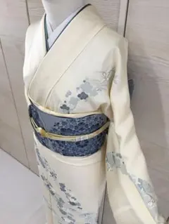 作家もの　正絹　袷　訪問着　金彩模様　一つ紋入り（縫紋）身丈（肩から）164㎝ 作家もの 正絹 袷 訪問着 金彩模様 一つ紋入り（縫紋）身丈（肩から