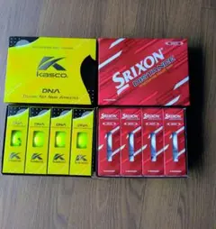 Kasco DNA & Srixon DISTANCE ボールセット　24個