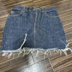 Levi's デニムミニスカート ダークブルー
