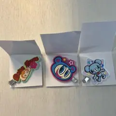 ナルミヤキャラクターズ ラバークリップ 前髪クリップ　３つセット