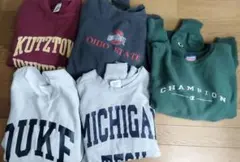 古着　まとめ売り　US古着 トレーナー　5枚セット　champion