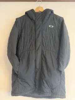 最終値下げオークリーフード付きキルティングジャケットXL 袖取り外し可