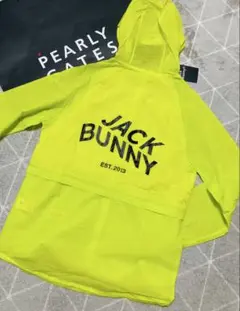 新品 パーリーゲイツ ジャックバニー ナイロンタフタ ブルゾン(4)M/ライム