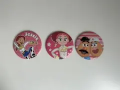 ディズニーストア　缶バッチ3個セット