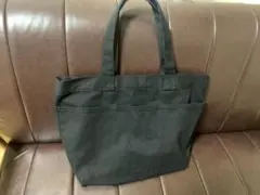 MUJI ブラック トートバッグ 帆布