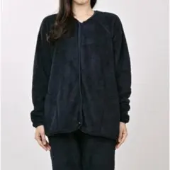 新品 もこボアルームウェアパンツ上下セット セットアップ 部屋着 ネイビー