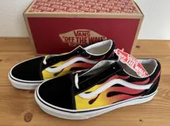 新品 VANS バンズ オールドスクール フレイムパターン 炎 26.5cm