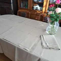 Maison de Vacances テーブルクロス&ランチョンマット6枚セット