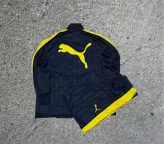 PUMA プーマ 刺繍ロゴ セットアップ トラックジャケット ジャージ ネイビー