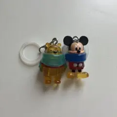 ディズニーキャラクター　めじるしアクセサリー winter プーさん ミッキー