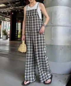 定価7920円　新品　CIAOPANIC TYPYチェック切り替えキャミサロペ