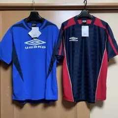 ２枚セット アンブロ ポリエステル Tシャツ カットソー プラクティス 2枚セット アンブロ ポリエステル Tシャツ カットソー プラクティス