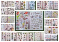 シール帳 大量シールぷっくりシール立体シール キラキラ ステッカー バインダー