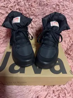 ☆Java☆ ハイカット スニーカー もこもこフェイクダウン