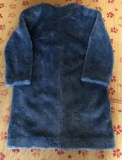 LOWRYSFARM ブルーのもふもふコート 新品